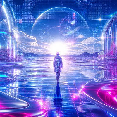 Cyber Y2K Aesthetic album cover example