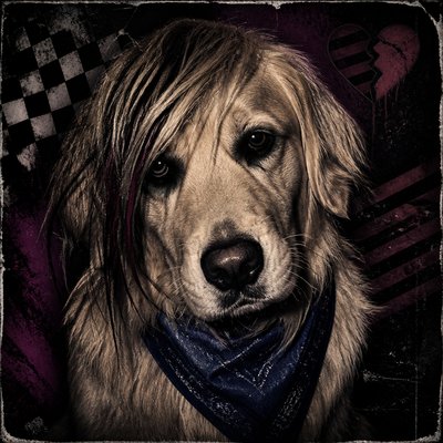 Emo Aesthetic pet portrait example