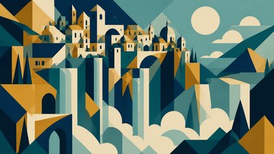 Abstract Geometric Art concept art example