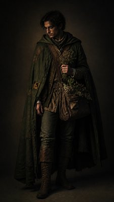 Moody Portrait Photography Style character design example
