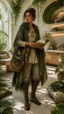 Biophilic Interior Design character design example