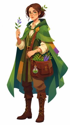 Vector Digital Art Style character design example