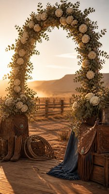 Cowboycore Aesthetic wedding invitation example