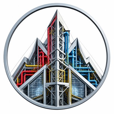 High-Tech Architecture logo concept example