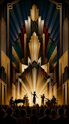 Art Deco Architecture Art flyer example