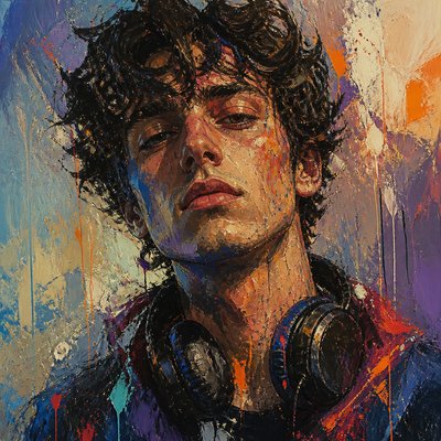 Abstract Expressionist Modern Art Style Discord profile picture example