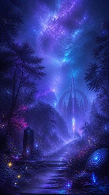 Sci-Fi Fantasy Art book cover example