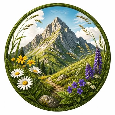 Naturecore Aesthetic logo concept example
