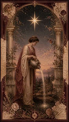 Romantic Academia Aesthetic tarot card example