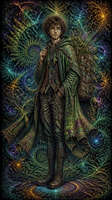 Fractal Abstract Art Style character design example