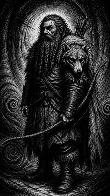 Horror Manga Art Style tabletop character portrait example