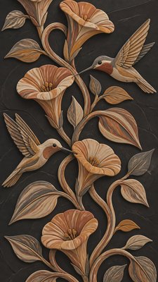 Nerikomi Ceramic Art Style phone case design example