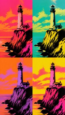 Celebrity Portrait Pop Art Style poster example