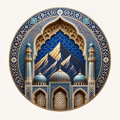 Islamic Architecture logo concept example
