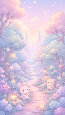 Kawaii Pastel Anime Art Style book cover example