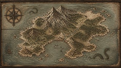 Rustic Farmhouse Furniture Art fantasy map example