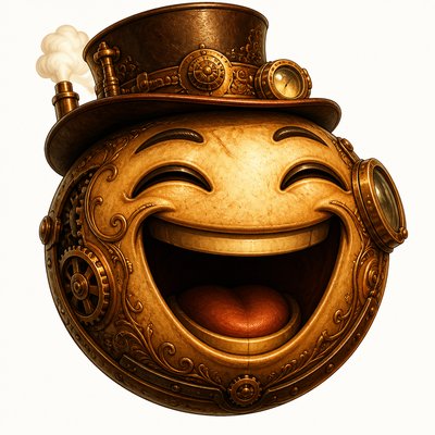 Steampunk Art Style Twitch emote example