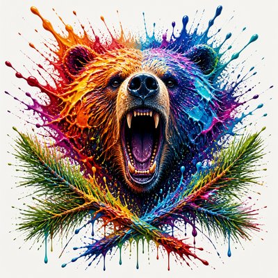 Color Splash t-shirt design example