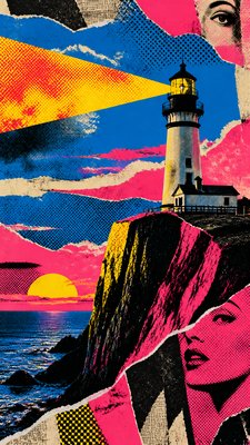Collage Pop Art Style poster