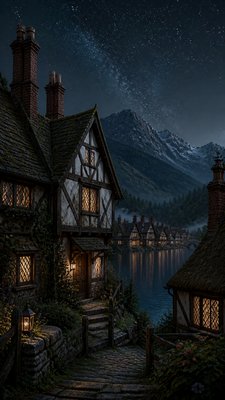 Tudor Architecture Style phone wallpaper example