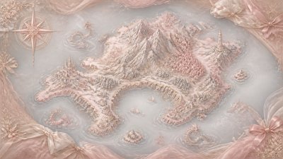 Balletcore Aesthetic fantasy map example