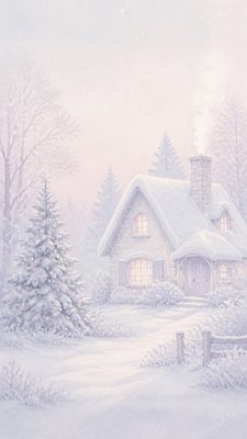 Palewave Aesthetic Christmas card example