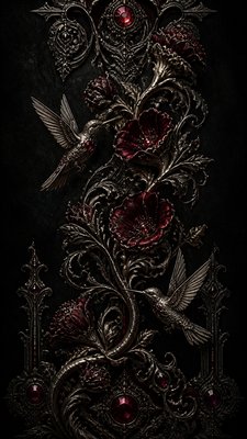 Gothic Jewelry Design phone case design example
