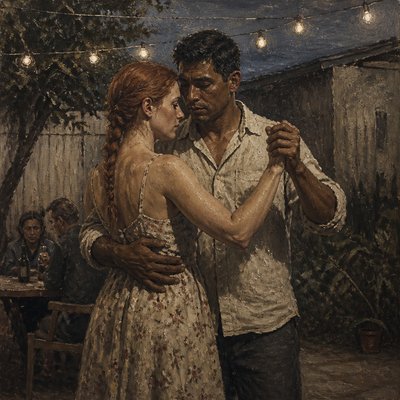 Social Realism Art Style couple portrait example