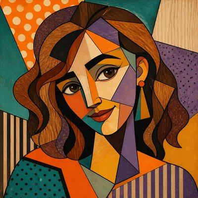 Synthetic Cubism Art Style profile picture example