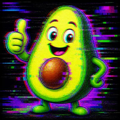 Glitch Digital Art Style sticker example