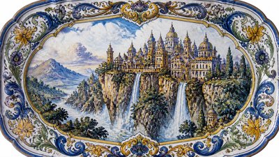 Majolica Ceramic Art Style concept art example