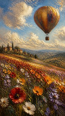 Oil Painting Art Style greeting card example