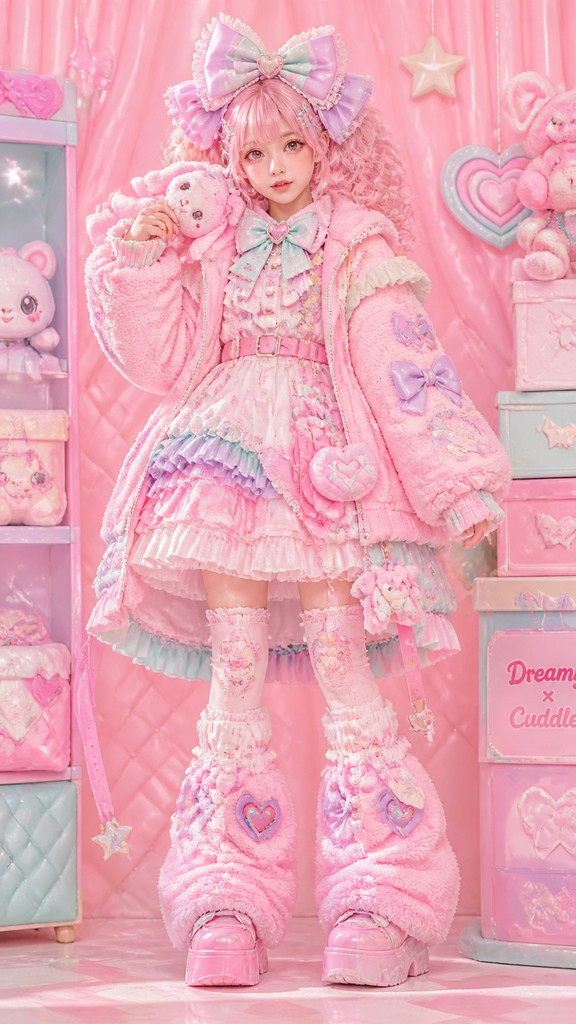 full-length portrait of an elegant figure — Kawaii Fashion Style