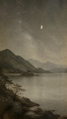 Wabi Sabi Art Style phone wallpaper example