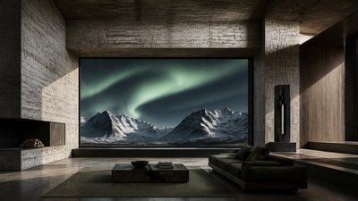 Brutalist Interior Design banner example