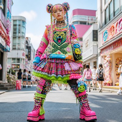 Harajuku Fashion Style t-shirt design