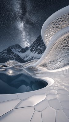 Parametric Architecture phone wallpaper example
