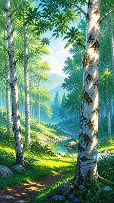 Anime Art Style wall art print example
