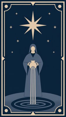Minimalism Art Style tarot card example