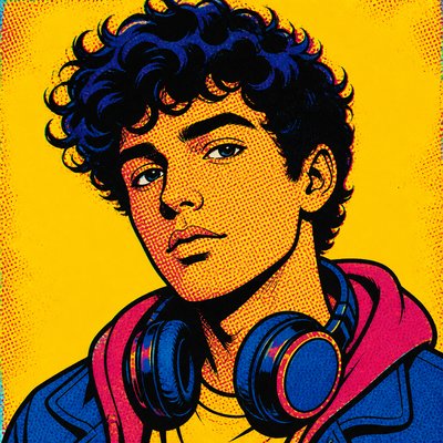 Pop Art Style Discord profile picture example