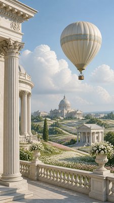 Neoclassical Architecture greeting card example