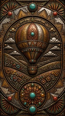 Ethnic Tribal Jewelry Design greeting card example