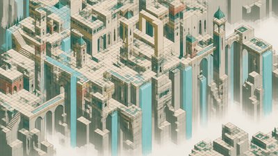 Isometric Geometric Art concept art example