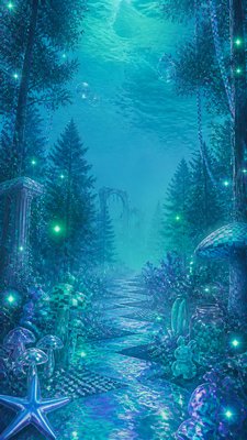 Seapunk Aesthetic book cover example