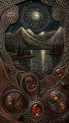 Celtic Jewelry Design phone wallpaper example