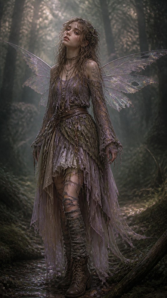 full-length portrait of an elegant figure — Fairy Grunge Aesthetic