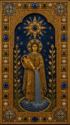 Byzantine Jewelry Design tarot card example