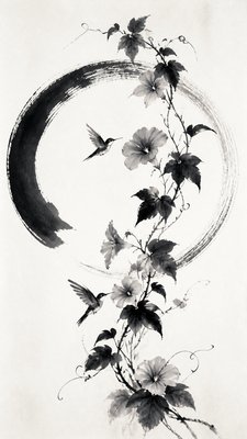 Zen Circle Minimalism Art Style phone case design example