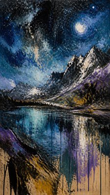 Abstract Expressionism Art Style phone wallpaper example
