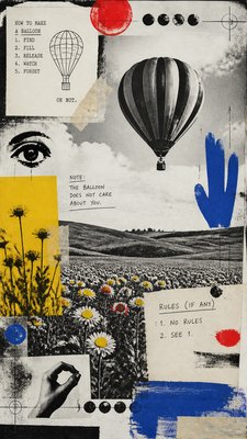 Fluxus Art Style greeting card example